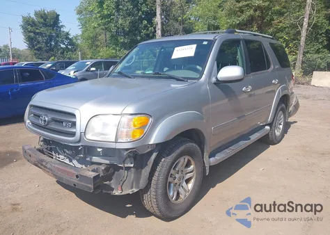 2003 Toyota Sequoia Sr5 V8 из США, поврежденный, VIN 5TDBT44A73S204886